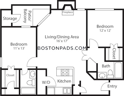 Quincy 2 Bed 2 Bath QUINCY  South Quincy - $2,750