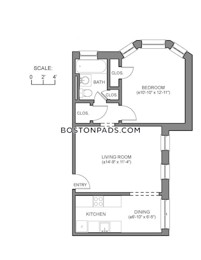 Fenway/kenmore Apartment for rent 1 Bedroom 1 Bath Boston - $3,000 No Fee