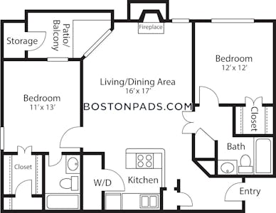 Quincy 2 Beds 2 Baths  South Quincy - $2,740